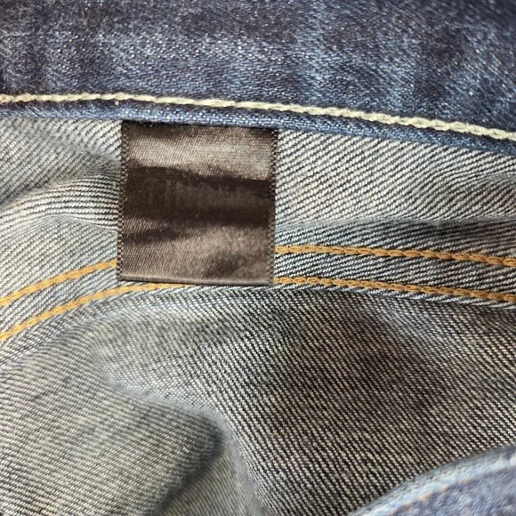 Flint And Tinder Jeans Mens 34 Indigo Selvedge Denim Made In USA Slim Straight